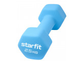 Гантель неопреновая Star Fit DB-201 2,5 кг, синий пастель