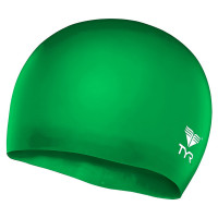 Шапочки для плавания подростковая TYR Wrinkle Free Junior Silicone Cap CSJR-326, зеленый, силикон