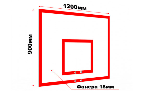 Щит баскетбольный тренировочный из фанеры Glav 01.207 600_380