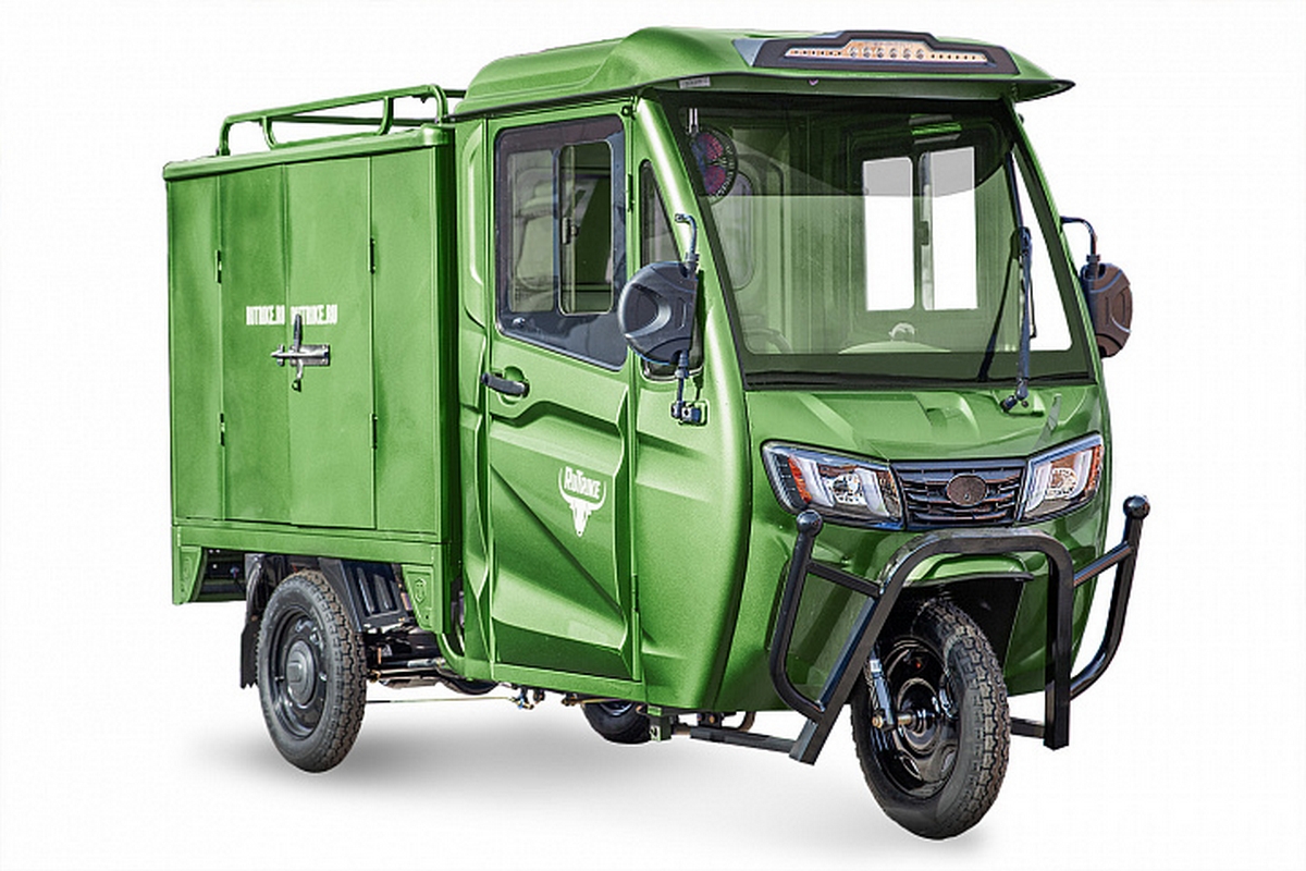 Грузовой электротрицикл RuTrike КАРГО Кабина Дуал 024460-2755 зеленый 1200_800