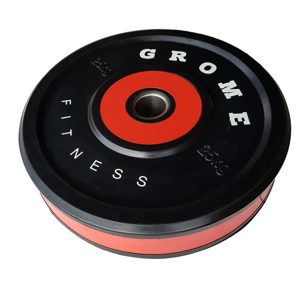 Диск обрезиненный Grome Fitness WP-080 25кг 624_600