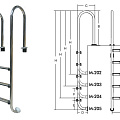Лестница для бассейнов серии M M202 ПТК Спорт 021-0539 120_120