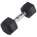 Гантель гексагональная Star Fit Pro DB-301 7 кг, обрезиненная, черная 120_120