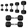 Гантель 40кг Perform Better Rubber Encased Hex Dumbbells 4137-40\BK-40-00 120_120