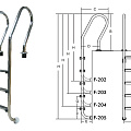 Лестница для бассейнов серии F F205 ПТК Спорт 021-0534 120_120